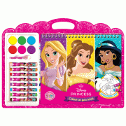 Disney Princess Colouring Set + สีน้ำและสีชอล์ก Colour as you wish 
